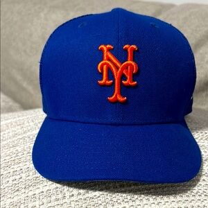 New York Mets Blue Baseball Cap with Orange Logo